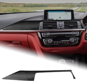 Console Dashboard Strip Trim Cover For BMW F30 F31 F32 F33 F34 F36 Carbon Fiber - Picture 1 of 7