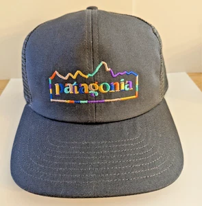 SELTENE Patagonia Mütze Farbe Spellout Trucker Mesh NEU mit Etikett - Bild 1 von 5