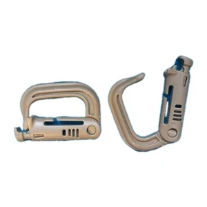 2x Porte-accessoires GrimLOC coyote plastique type mousqueton pour sangle Molle - Imagen 1 de 1