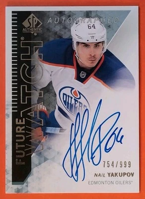 NAIL YAKUPOV FUTURE WATCH AUTO 2013-14 SP AUTHENTIC /999 AUTOGRAPH ROOKIE #265 - Image 1 of 4