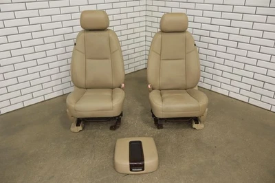 12-14 GMC Yukon Denali Heated/Ventilated Cashmere Leather Front Seats 68K OEM - Image 1 of 4