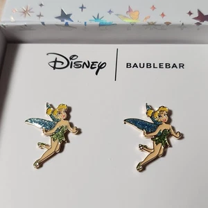Disney Baublebar Tinker Bell Aretes Peter Pan 1 Par Nuevo en Caja de Regalo Nuevo en Caja  - Imagen 1 de 4