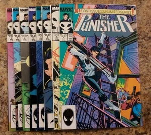 The Punisher #1-8 SET Marvel Comics 1987-88 VF+ - Picture 1 of 17