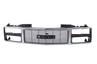 Chrome Grille Shell Frame w/Black Insert For GMC C/K 1500 2500 3500 92-93 Yukon Foto 1 de 4