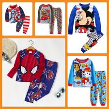 NEW Disney Cartoon Boys Long Sleeve 2-Piece Set Pajama