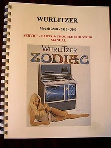 Wurlitzer Model 3500/3510/3560 Jukebox Manual - Picture 1 of 3