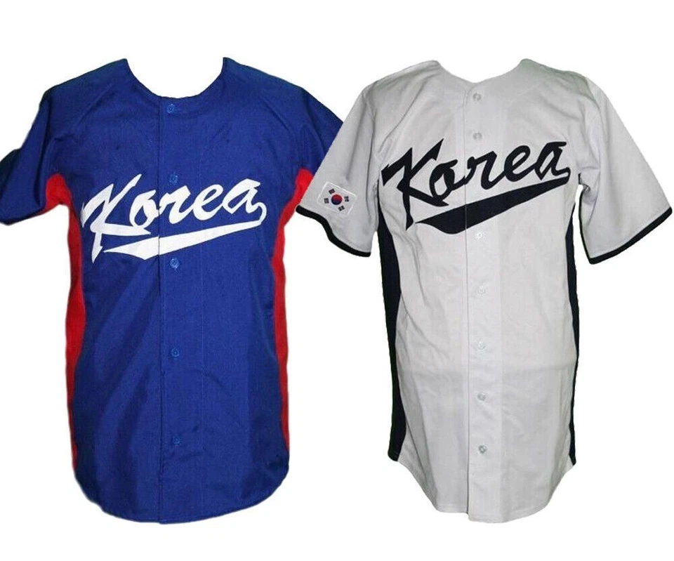 Camiseta de béisbol Throwback Team South Korea ������ Shin-Soo Choo #5 todo cosido Foto 1 de 4