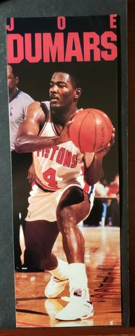 1990 Costacos Brothers Sports Jumbo PostCard 3.75 x 10.25 Joe Dumars-Pistons Cover
