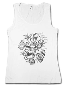 SAMURAI VI DAMEN TANK TOP Ninja Bushido Banzai Shogun Krieger Schwert Rüstung Helm - Bild 1 von 1