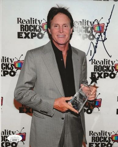 Bruce Caitlyn Jenner REAL hand SIGNED Photo #2 JSA COA Autographed as Bruce Cover
