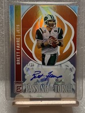 BRETT FAVRE AUTO PASSING THE TORCH 2023 DONRUSS ELITE NFL #d 23/25 Jets
