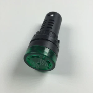 2 Stück AC DC 12V 24V 110V 220V 380V Buzzer LED Anzeige Signal Licht Pilot grün - Bild 1 von 3