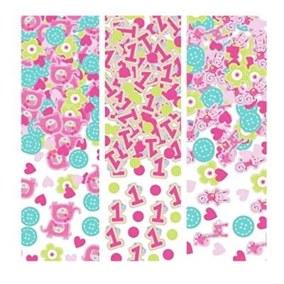 One Wild Girl Safari Selva Confeti Primer Cumpleaños Decoraciones Suministros de Fiesta Foto 1 de 3