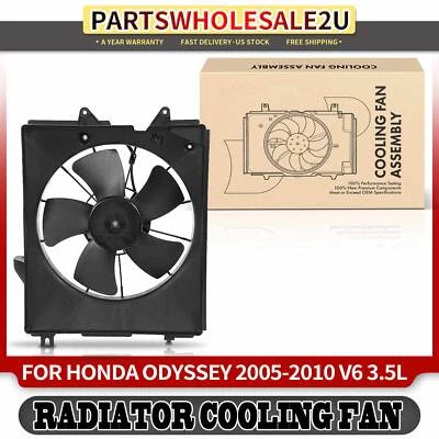 Conjunto de ventilador de refrigeración del radiador para Honda Odyssey 2005 2006 2007 2008 2009 2010 Foto 1 de 4