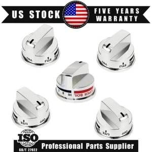Metal Shaped 5 PCS EBZ37189611 *4 EBZ37189609 *1 Oven Knobs Replacement for LG - Picture 1 of 13