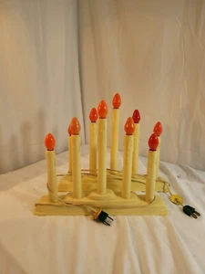 Pair Of Vintage Noma Christmas Candelabra Window Drip Candle 5 lights Working - Picture 1 of 4