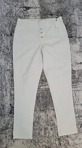 Calvin Klein Pants Womens Medium White Stretch Flex Light Weight (6) - Picture 1 of 12