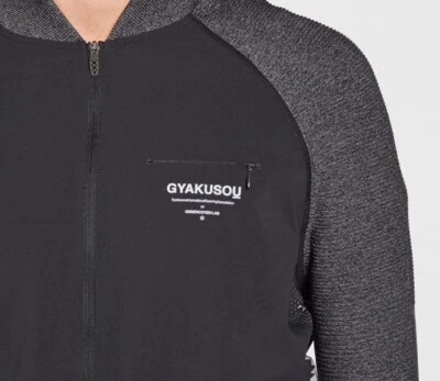 罕见耐克 Gyakusou Team Track 夹克灰色灰色 842779 010 中号 250 美元 — 第 1/4 张图片