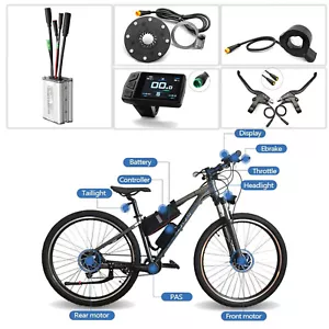 E-Bike 36V/48V KT 15A Controller WP/Display/Thumb throttle/PAS/Brake Lever lot - Picture 1 of 24