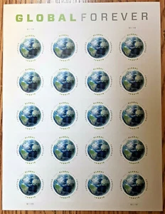US GLOBAL FOREVER STAMP SHEET OF 20 SCOTT#4740 MNH/OG EXCELLENT - Picture 1 of 2