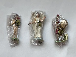 3 Vintage Enesco Miniature Figures SEALED NOS Eve Angel Roman Soldier RARE Metal - Picture 1 of 9