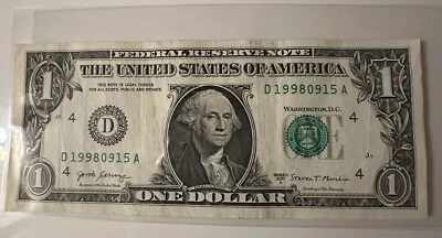 2017 A One Dollar Birthday Note (Sept. 15, 1998) - Image 1 of 3