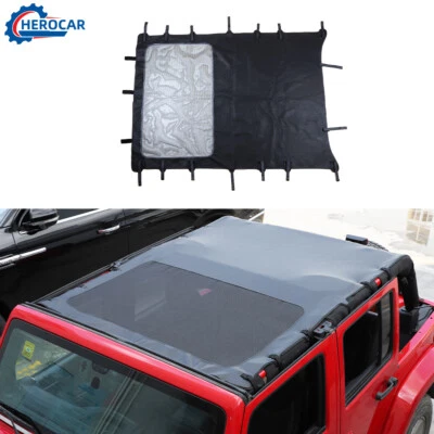 Top Roof Sunshade Mesh Sun Shade Bikini for Jeep Wrangler JK 2007-2017 4 Doors Foto 1 de 4
