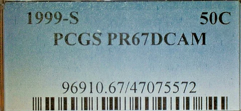 UNITED STATES CLAD 1999-S PCGS PR67DCAM JFK HALF DOLLAR-KM#202b PRICE REDUCED Cover