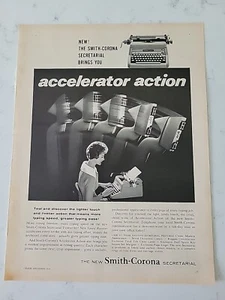 1958 Smith Corona Sekretariat elektrische Schreibmaschine Sekretär Vintage Anzeige - Bild 1 von 1