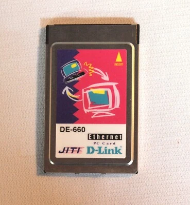 D-Link PCMCIA 10Mbps Ethernet LAN PC Card DE-660CT Card Only - Image 1 of 3