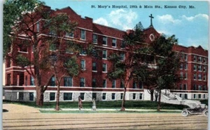 ST. MARY'S HOSPITAL Kansas City, Missouri MO - Cartolina postale - Foto 1 di 2