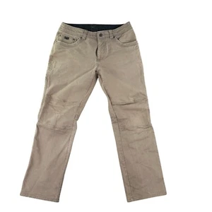 Kuhl Rebel Pants Mens 33x30 Beige Vintage Patina Dye 5139 Klassik Outdoors Hike - Picture 1 of 12