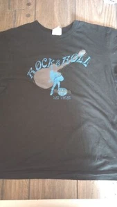 Vintage 90s T Shirt Hard Rock Cafe Sz M Top Las Vegas Graphic Black Short Sleeve - Picture 1 of 8