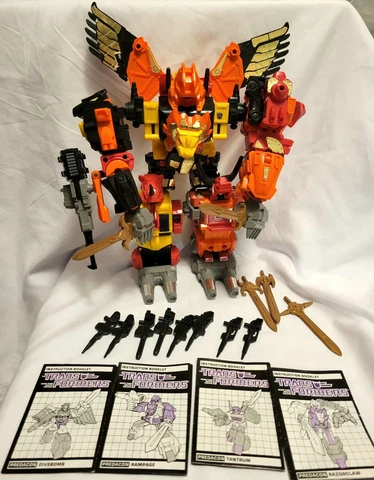 Predaking 100% Complete 1986 G1 Transformers Hasbro Vintage 4 Metal Frame Cover