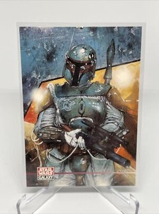 1995 Topps Star Wars Galaxy Series 3 #358 Boba Fett 1st Day Production Parallel