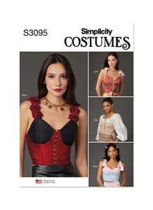 Corsetto SEMPLICITY modello cucito 3095 Misses donna donna 8-16 e 18-26 sconto 15% - Foto 1 di 8