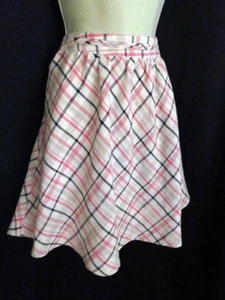 NWT Joie Kaylea Skirt Brand New Plaid 100% Linen Pockets Size L Large NEW - Picture 1 of 4