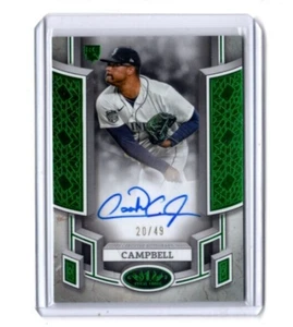 Autógrafo Isaiah Campbell 2024 Topps Tier One Break Out verde RC #'d 20/49 - Imagen 1 de 1