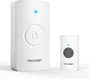 Wireless Doorbell Waterproof Doorbell Battery Operated Cordless Door Chime 400M - Picture 1 of 6