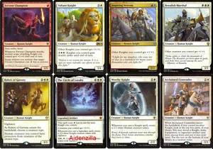 MTG Boros Knights Deck - Valiant Knight Worthy Fervent Champion Magic Gathering - Bild 1 von 1