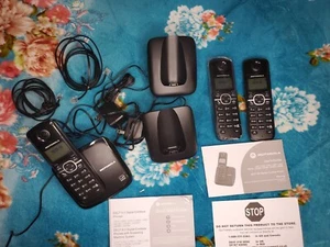 Motorola L603M Cordless Phones-3 Phone Set Lightly Used With Everything It Needs - Photo 1/16