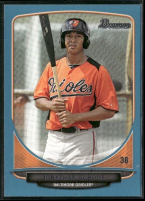 Jonathan Schoop 2013 Bowman Prospects AZUL/500 Baltimore Orioles #BP25 Foto 1 de 2