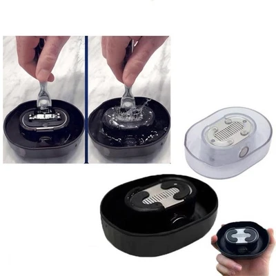 Rasoio Risciacquatore Trasparente Senza Batteria Risparmio Acqua e Pulizia - Immagine 1 di 4