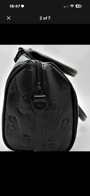 Loungefly Star Wars Mandalorian Trooper Dome Crossbody Handbag Purse black EUC - Image 1 of 4