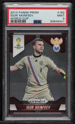 2014 Panini Prizm World Cup Igor Akinfeev #162 PSA 9 MINT - Image 1 of 2