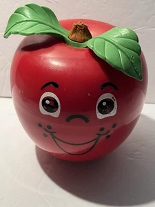 1972 The Happy Apple By Fisher Price Great Vintage Condition Red Chiming Toy FS - Picture 1 of 8