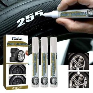 4 Pack White Tire Paint Marker for Car Tire Lettering Waterproof Tire Paint Pen - Picture 1 of 5