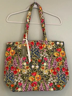 Vera Bradley Large Original Zip Tote MEADOW BOUQUET ~ NWT - Image 1 of 4