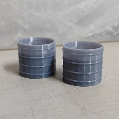 On30/On18 OPEN TOP WOOD VATS / TANKS. *PAIR*. Use w/ flats or underframes. NEW! - Image 1 of 3