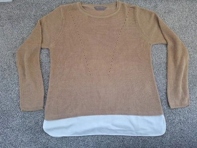 ladies Beige Long Jumper by Dorothy Perkins Size 12 - Image 1 of 4
